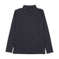 ANALOGIE NAVY/DENIM PRINT MOCKNECK