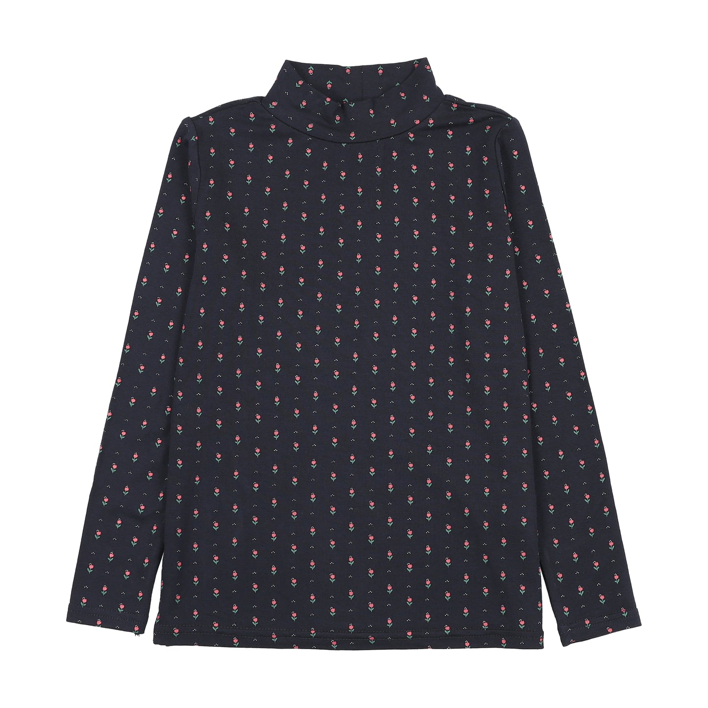 ANALOGIE NAVY/DENIM PRINT MOCKNECK