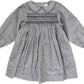 ANALOGIE BLUE PLAID SMOCKED DRESS