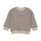 ANALOGIE CREAM/NAVY STRIPE SWEATSHIRT