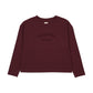 ANALOGIE BURGUNDY DENIM DAY GIRLS BOXY TEE