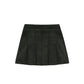 TANGERINE OLIVE GREEN CORDUROY PLEAT SKIRT