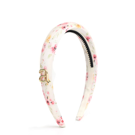 ARCHI FLORAL SATIN HEADBAND [FINAL SALE]