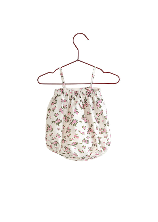 PLEASE MOM CREAM CONFETTI FLORAL ROMPER