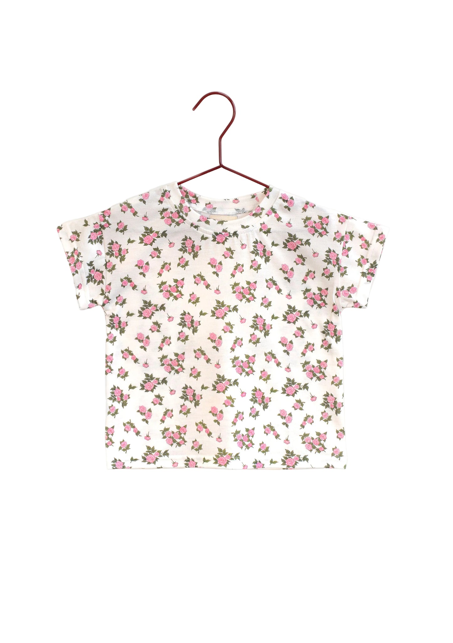 PLEASE MOM CREAM CONFETTI FLORAL SS T-SHIRT