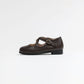 TANNERY & CO DARK BROWN CRISS CROSS SHOE