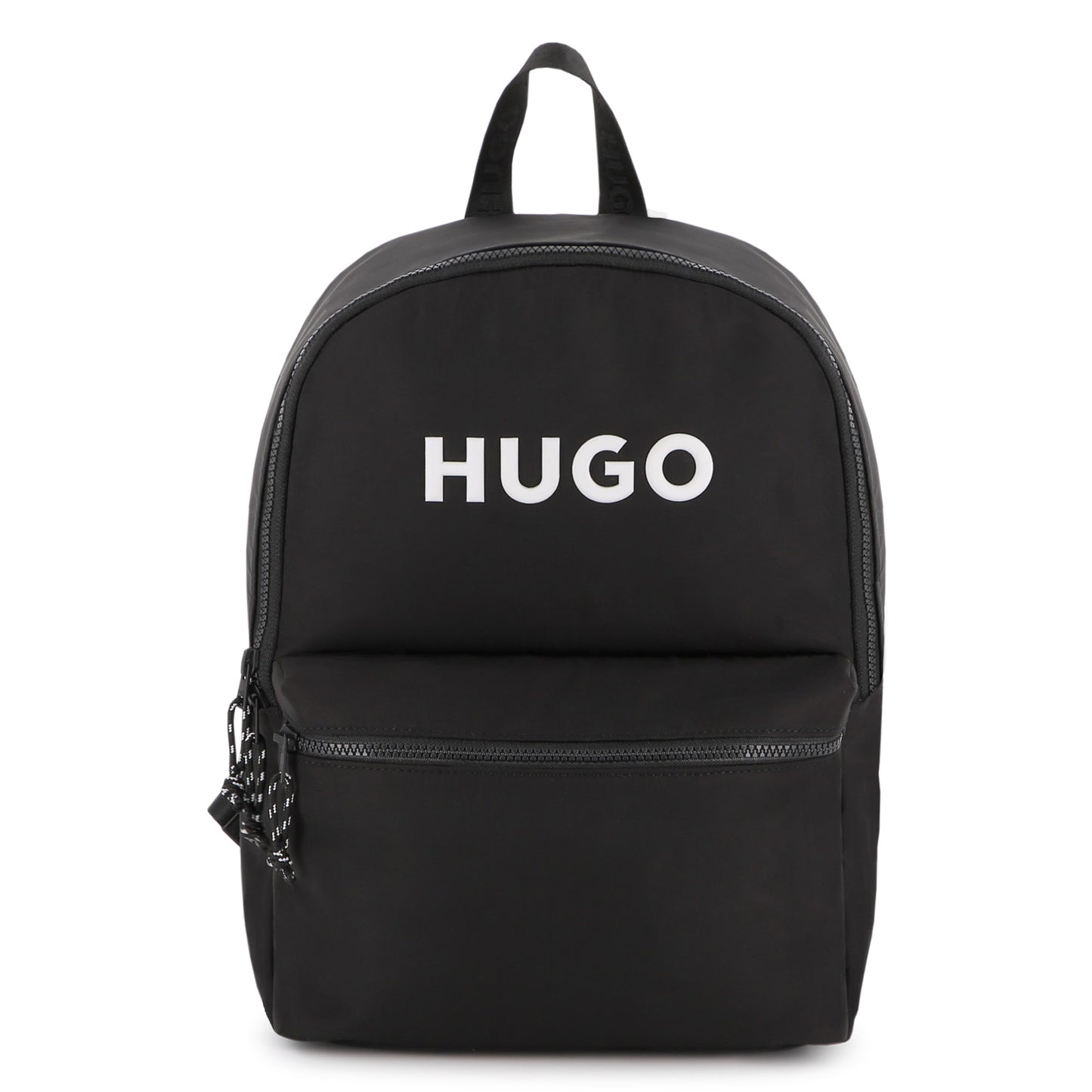 HUGO BLACK LOGO BACKPACK