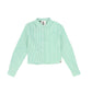 GEM GREEN PINSTRIPE BLOUSE