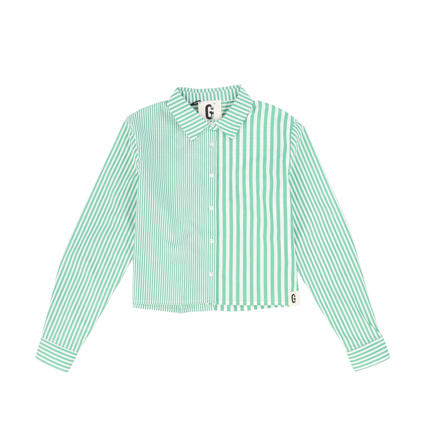 GEM GREEN PINSTRIPE BLOUSE