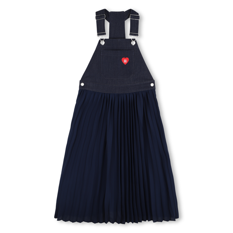 HUGO BLUE DENIM PLEATED JUMPER