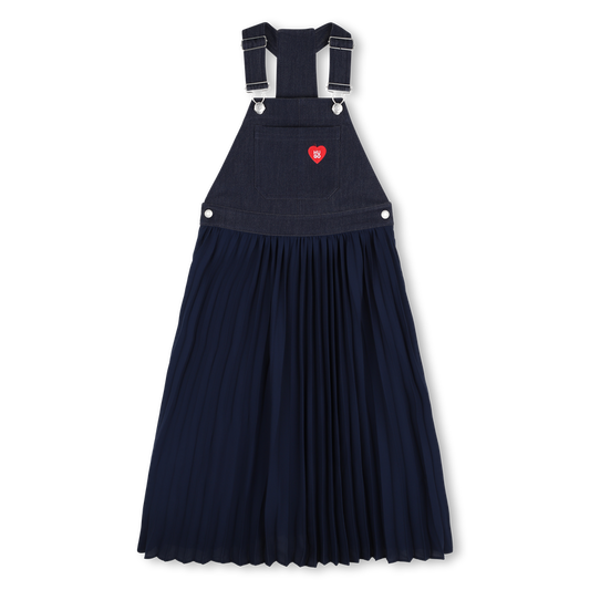 HUGO BLUE DENIM PLEATED JUMPER