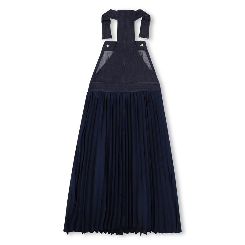 HUGO BLUE DENIM PLEATED JUMPER