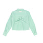 GEM GREEN PINSTRIPE BLOUSE