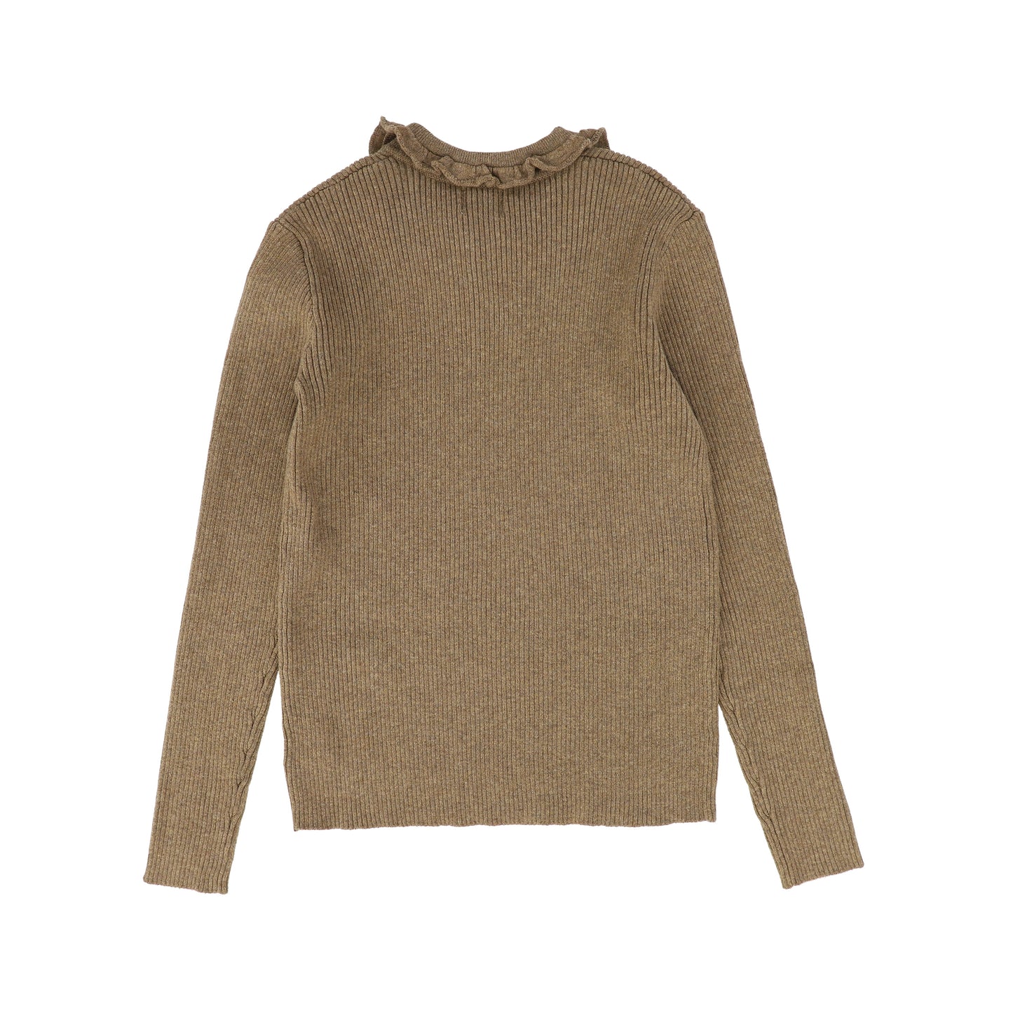 KIPP CAMEL RUFFLE COLLAR SWEATER [Final Sale]