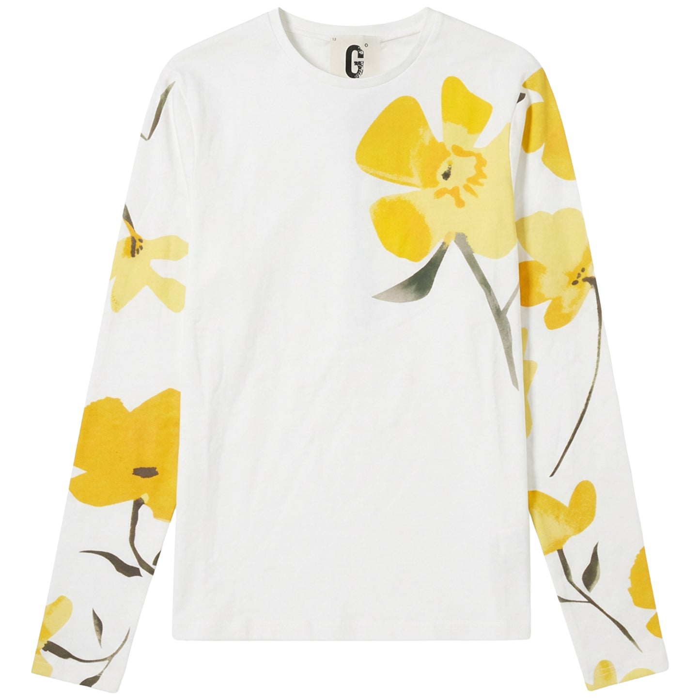 GEM YELLOW FLOWER PATCH T-SHIRT