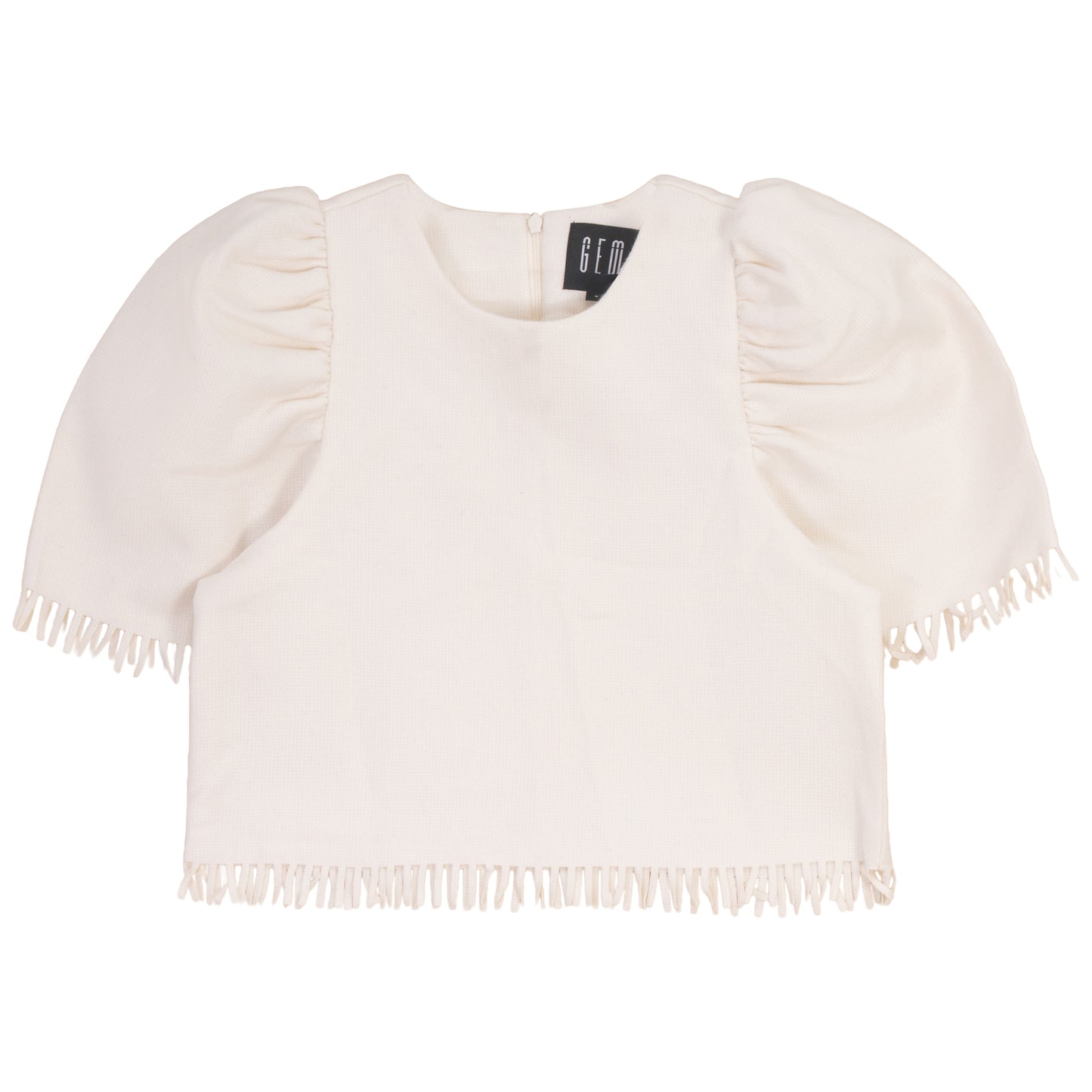 GEM CREAM FRINGE TRIM SET