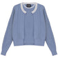 GEM BLUE CABLE KNIT SWEATER SET