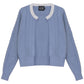 GEM BLUE CABLE KNIT SWEATER SET