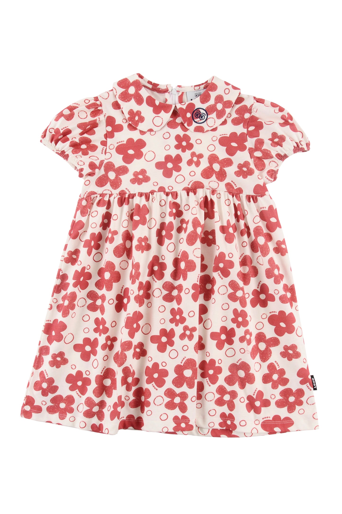 LOUD RED FLOWER PRINT DRESS