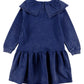 LOUD ROYAL BLUE RUFFLE COLLAR DRESS