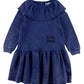 LOUD ROYAL BLUE RUFFLE COLLAR DRESS