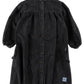 LOUD BLACK WASH PUFF SLEEVE POCKET DRESS [Final Sale]