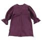 LOUD PURPLE LOGO PUFF SLEEVE DRESS
