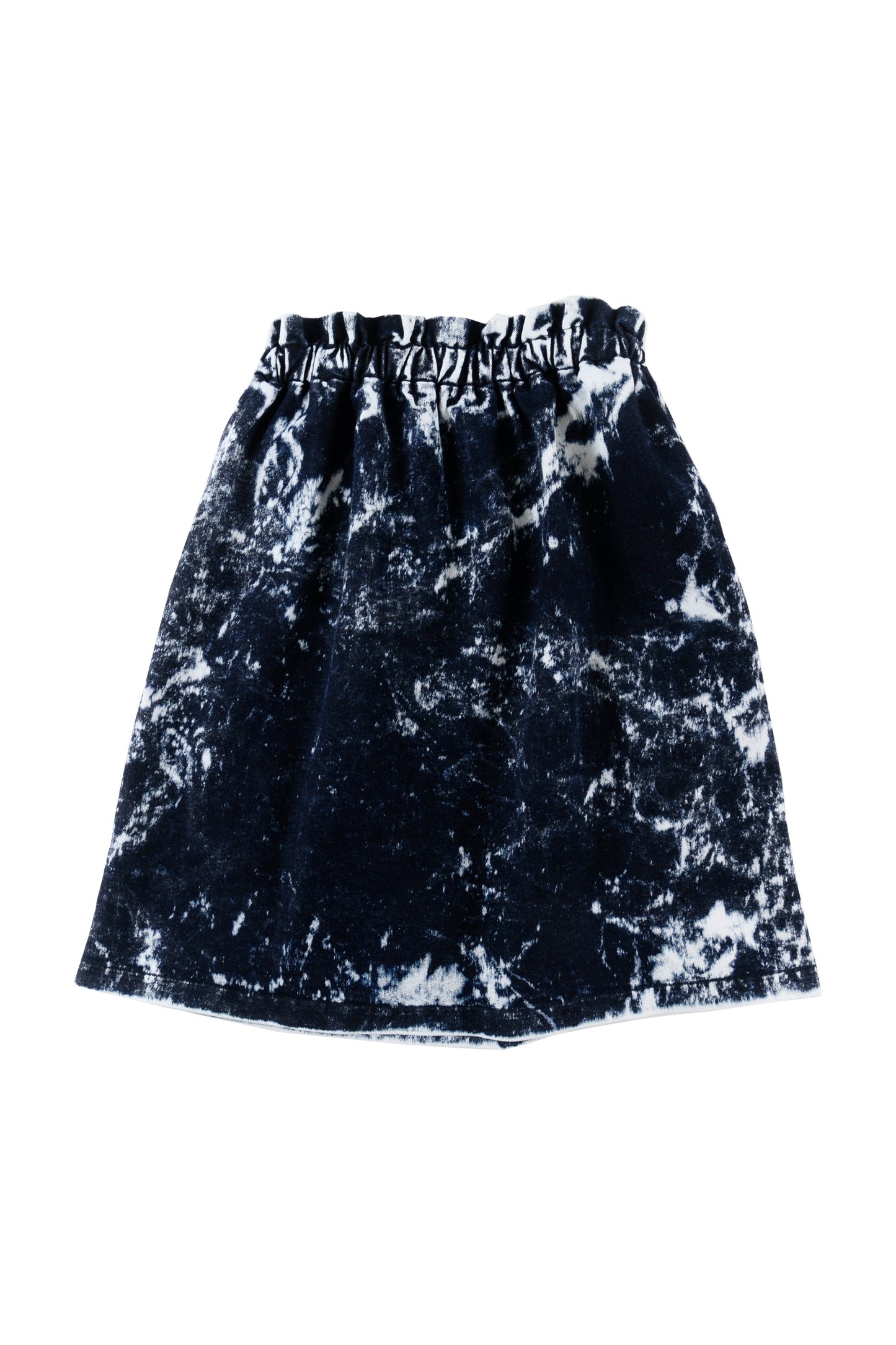 LOUD BLUE TIE DYE GATHERED WAIST SKIRT