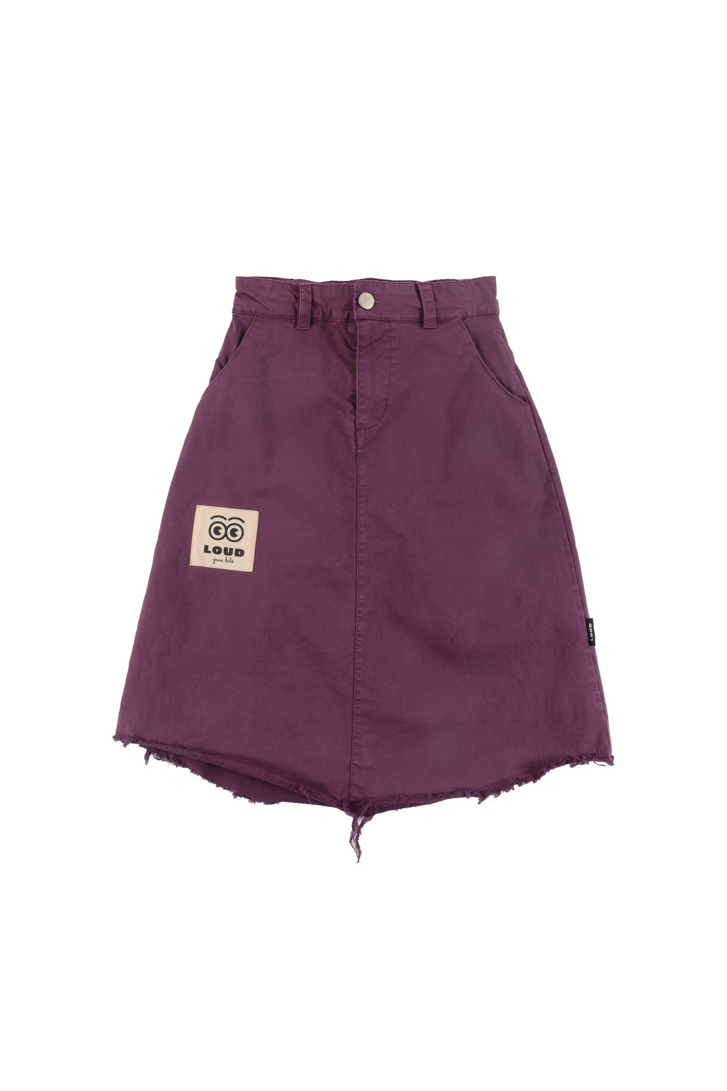 LOUD PURPLE LOGO SKIRT