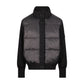 SCOTCH BONNET BLACK KNIT/PUFFER BUTTON COAT