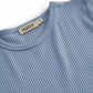 MARMAR COPENHAGEN DUSTY BLUE RIBBED T-SHIRT