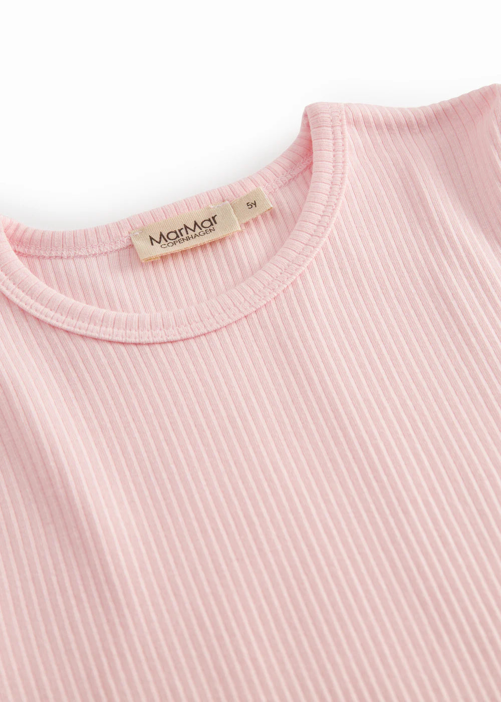 MARMAR COPENAHGEN LIGHT PINK RIBBED T-SHIRT