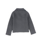 LE BOURDON GREY PIPED KNIT BLAZER