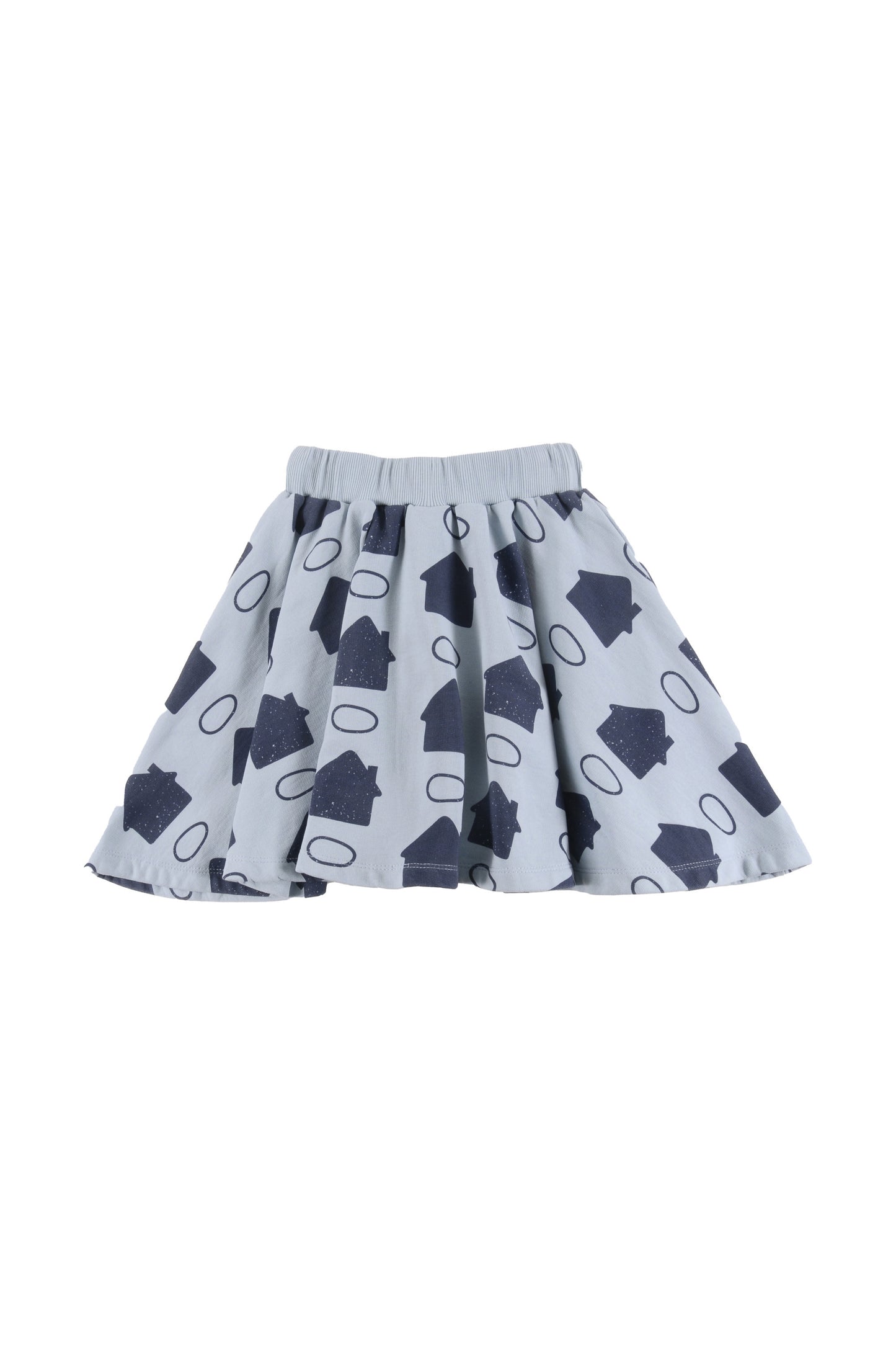 LOUD LIGHT BLUE HOUSE PRINT SKIRT