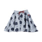 LOUD LIGHT BLUE HOUSE PRINT SKIRT