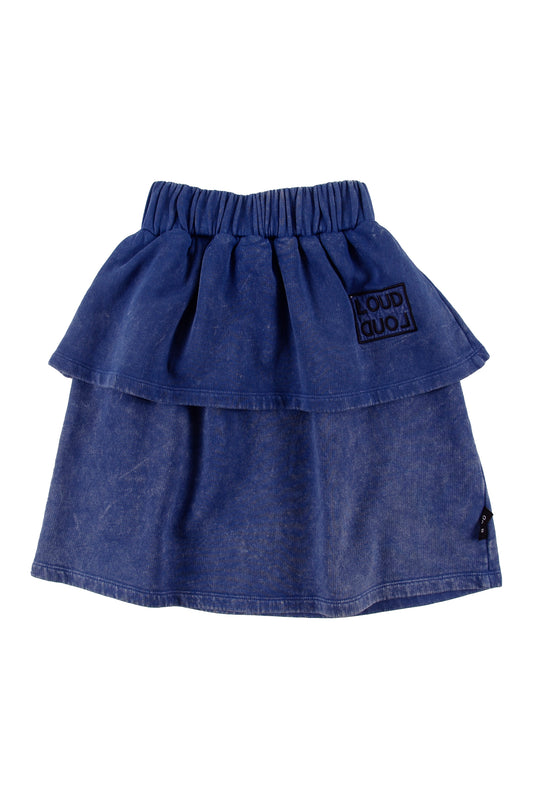 LOUD ROYAL BLUE RUFFLE SKIRT