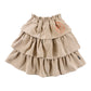 LOUD TAN CORDUROY LAYERED SKIRT