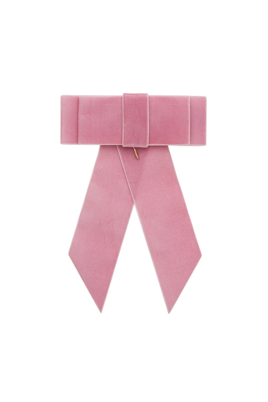 PROJECT PINK VELVET OVERSIZED BOW [FINAL SALE]