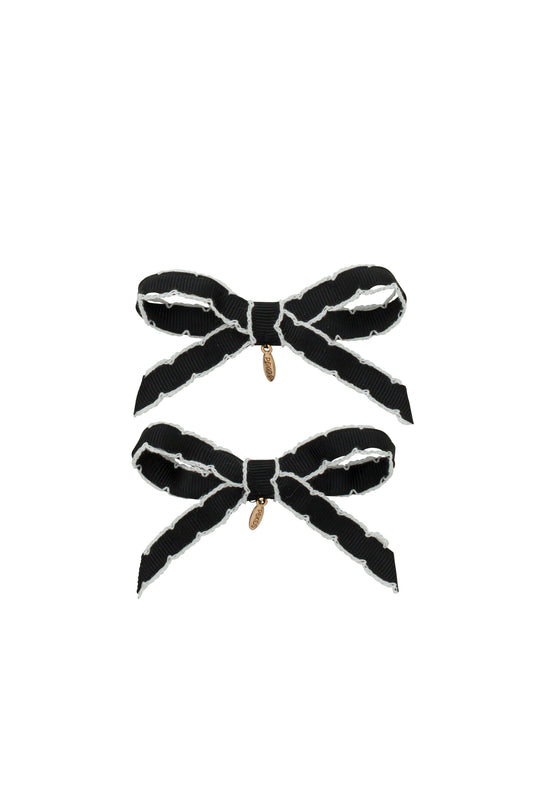 PROJECT 6 BLACK STITCHED CLIPS [FINAL SALE]