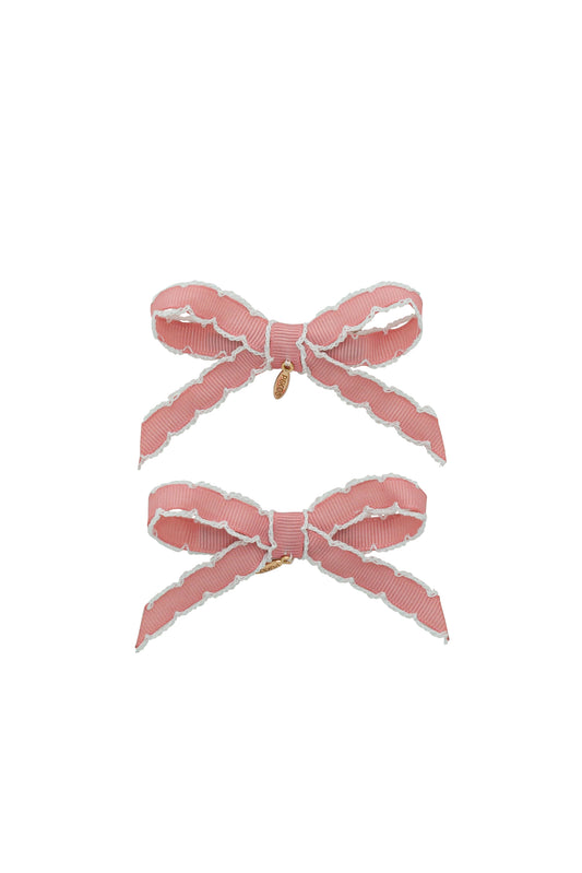 PROJECT 6 PINK STITCHED CLIPS [FINAL SALE]