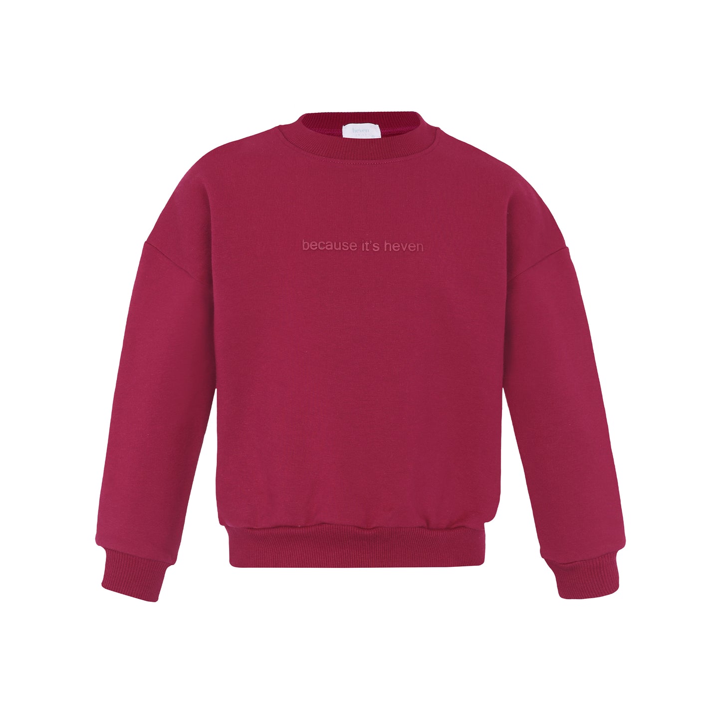 HEVEN CHILD FUSCHIA WORDED SWEATSHIRT