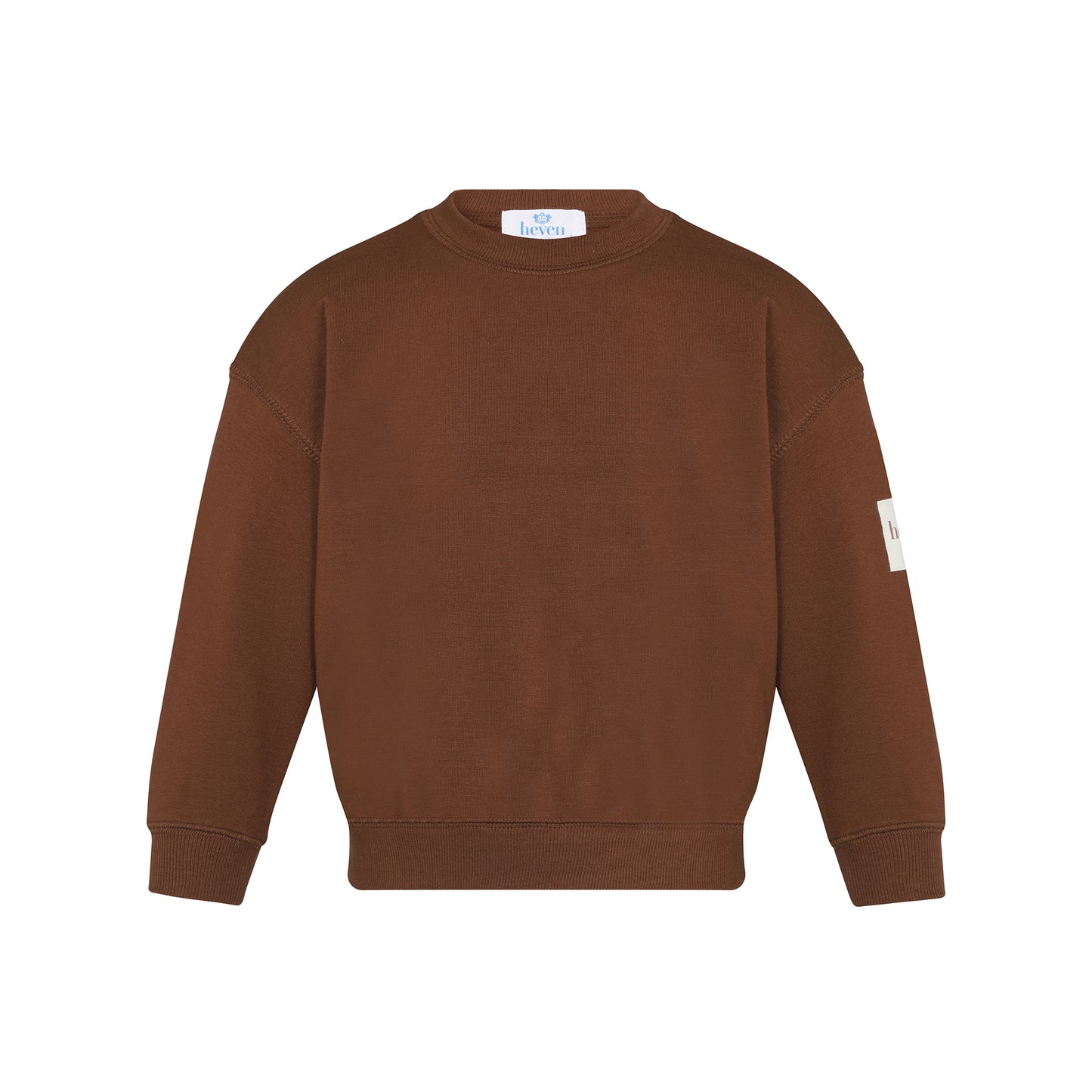 HEVEN CHILD BROWN SEAM SWEATSHIRT