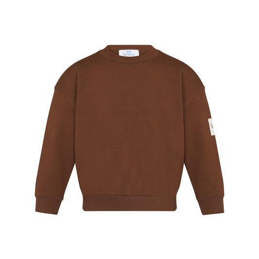 HEVEN CHILD BROWN SEAM SWEATSHIRT