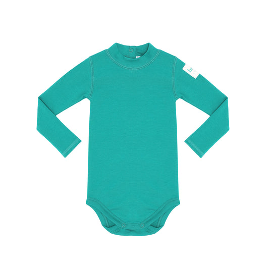 HEVEN CHILD GREEN TURTLE NECK ONESIE