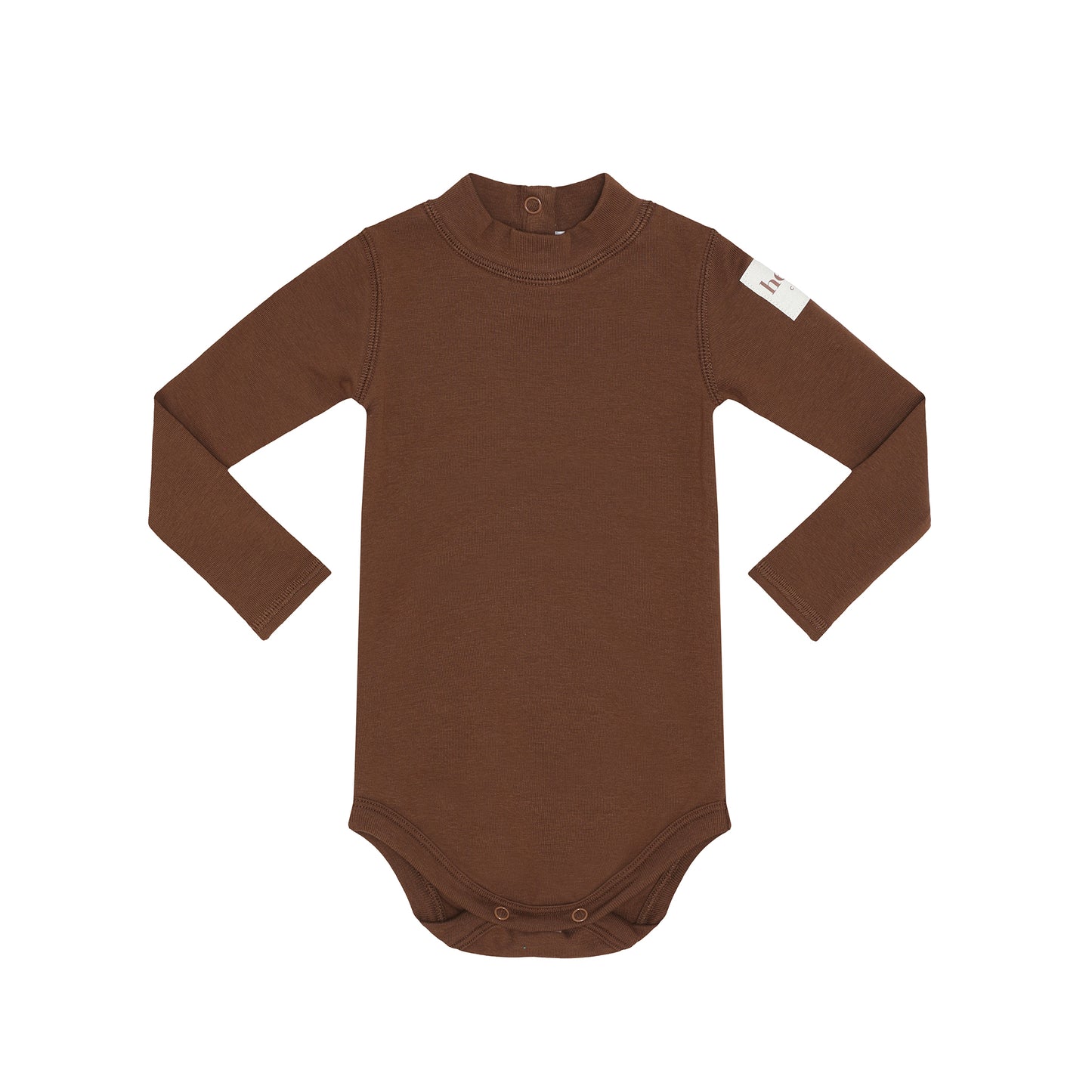 HEVEN CHILD BROWN TURTLE NECK ONESIE