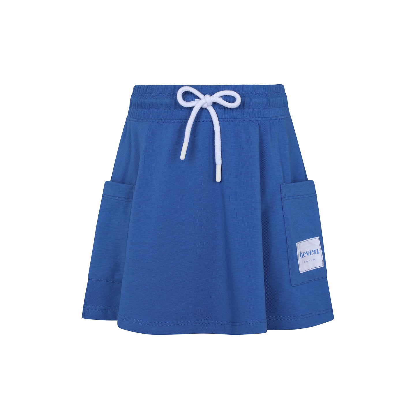 HEVEN CHILD BLUE TAG TIE SKIRT