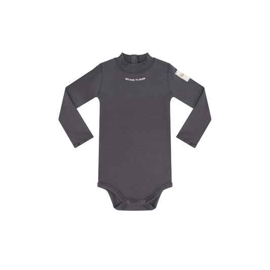 HEVEN CHILD GREY WORDED ONESIE