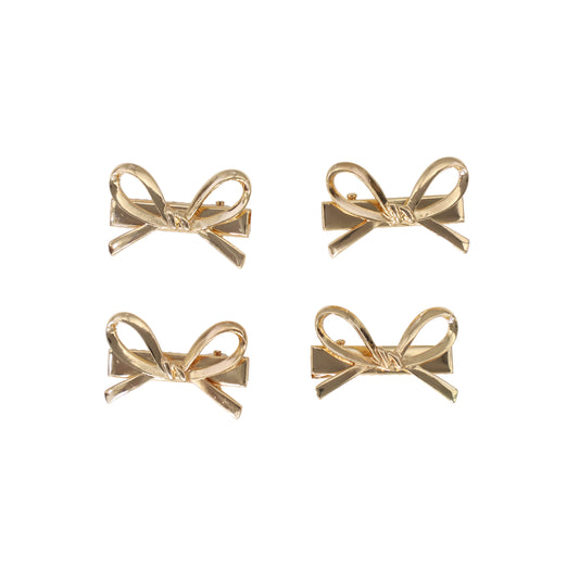 PROJECT 6 GOLD METAL TINY BOW CLIP [Final Sale]