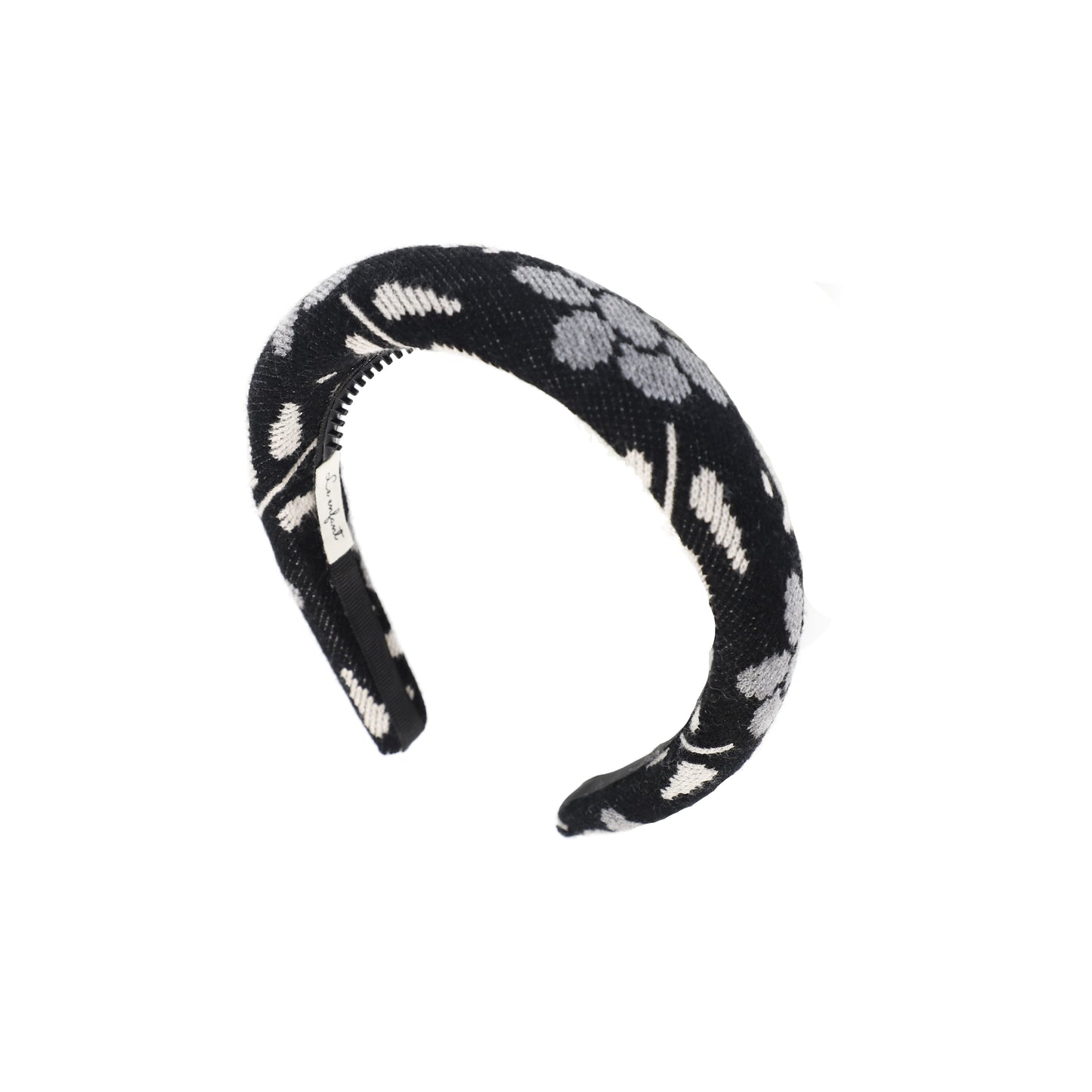 LE ENFANT BLACK FLORAL PRINT HEADBAND [FINAL SALE]