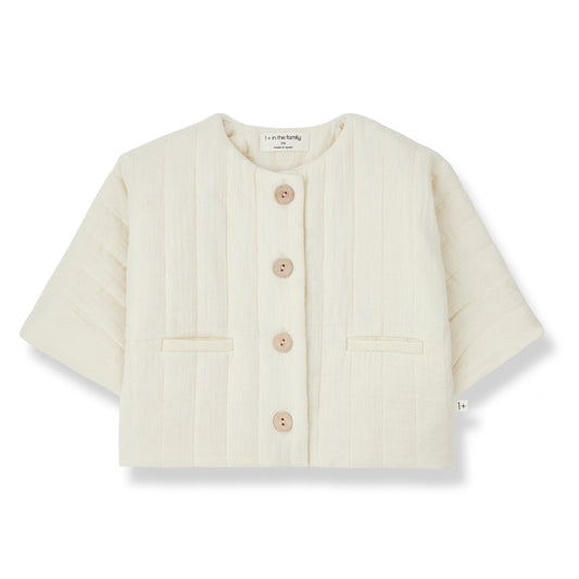 1 + IN THE FAMILY IVORY STITCHED JACKET
